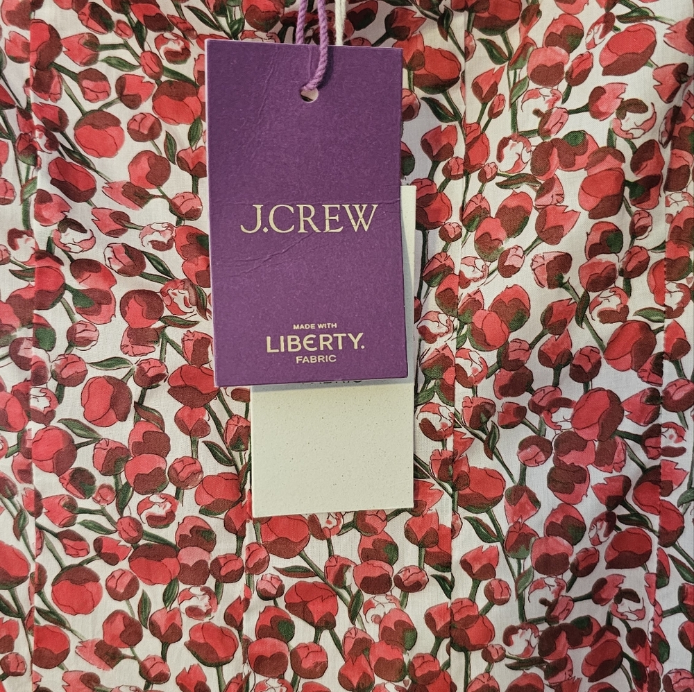 J. Crew Cherry Blossom Cotton Dress